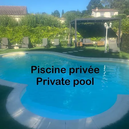 Bas De Composee D'un 3 Pieces Et D'un Avec Piscine Privee Prázdninový dům